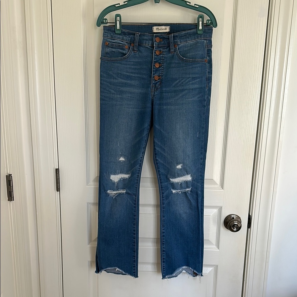Madewell Cali Demi-boot High-Rise Distressed Denim